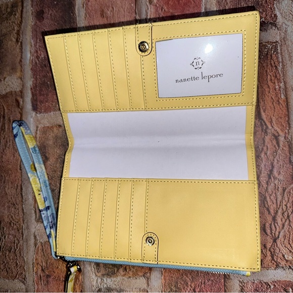 Nanette Lepore Floral Wristlet Clutch - Blue and Yellow - Picture 3 of 8